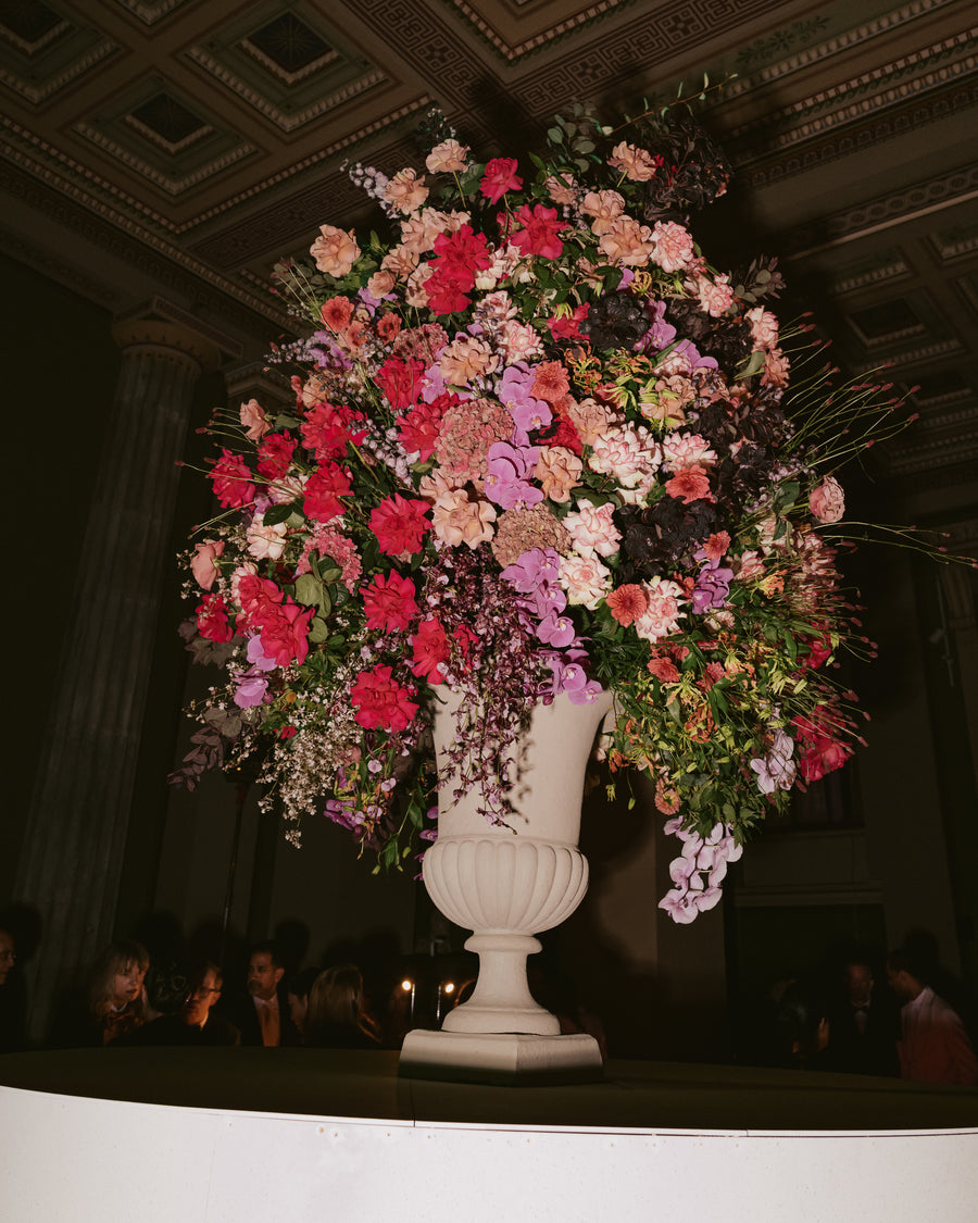 Floral environment at the Pink Ball