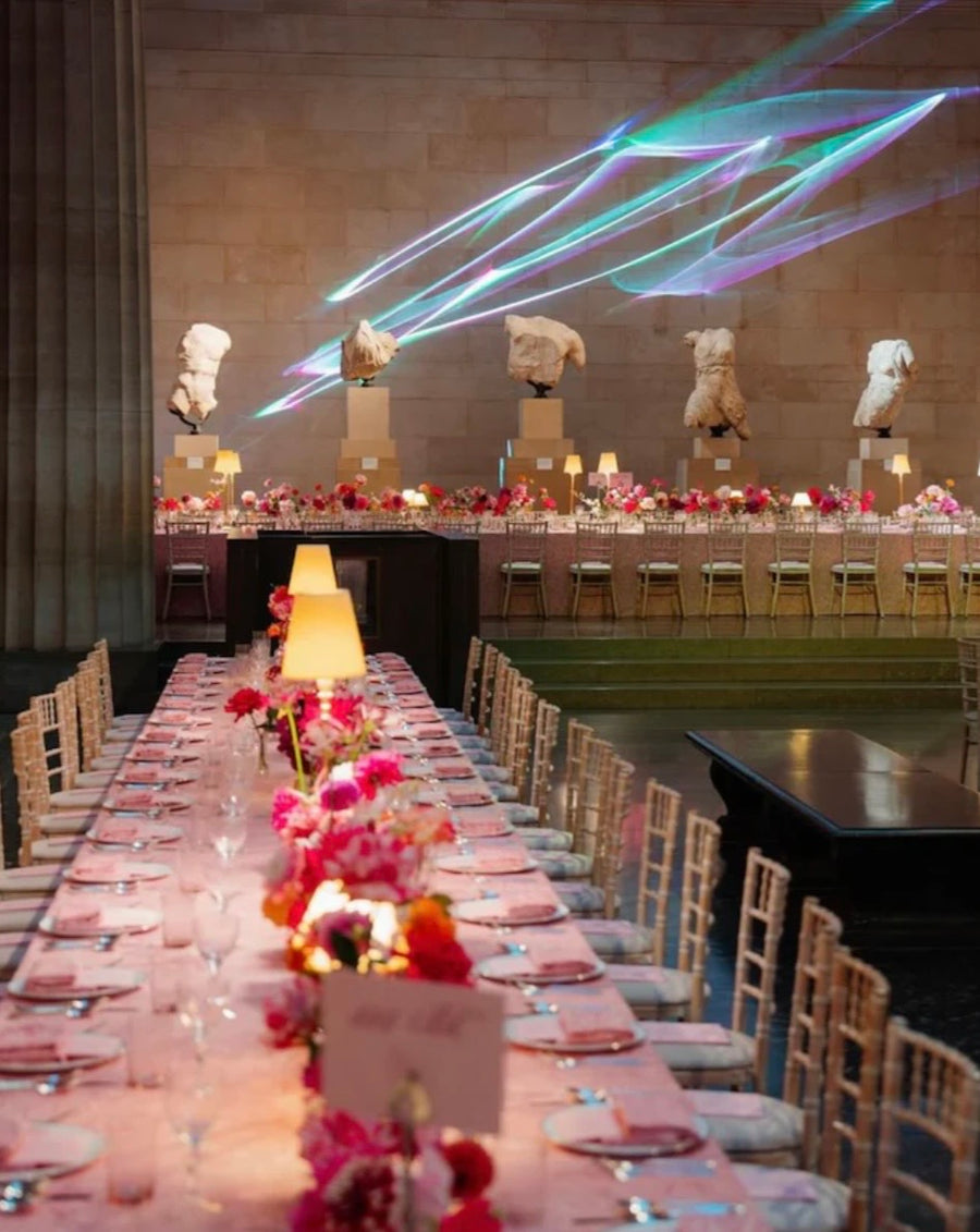 The British Museum transformed for the Pink Ball