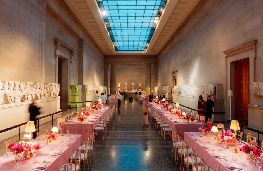 Guests amongst the floral installations