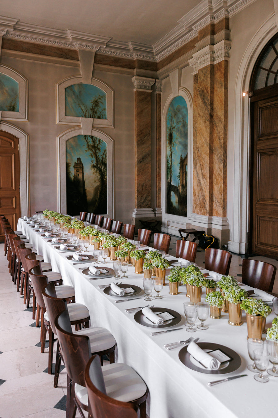 Floral arrangement in the historic interiors of Castle Howard