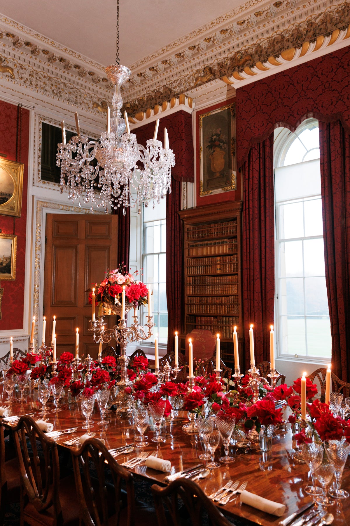 Floral installation at Castle Howard