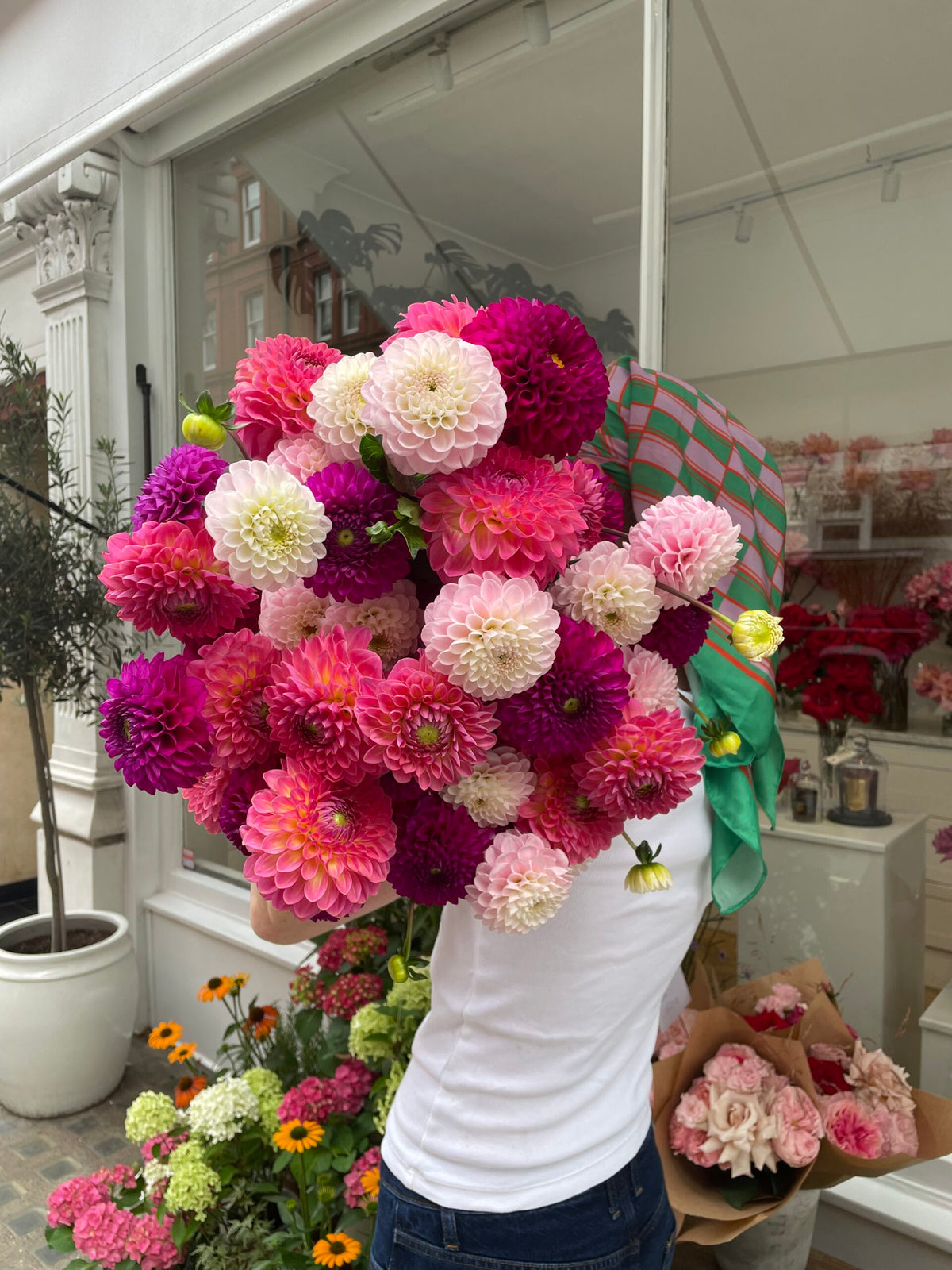MIXED DAHLIA BOUQUET image 1