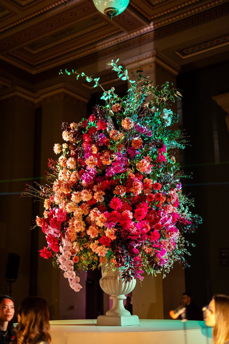 Floral installation across the British Museum galleries